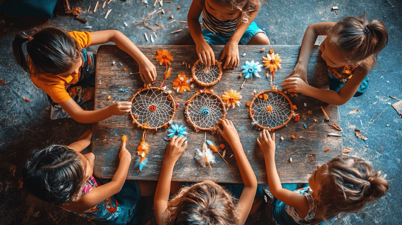 children crafting